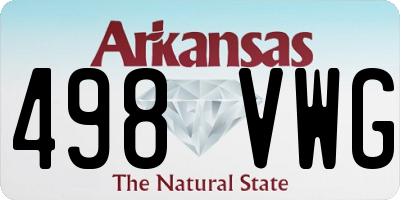 AR license plate 498VWG