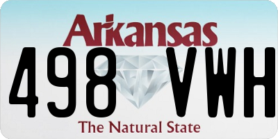 AR license plate 498VWH