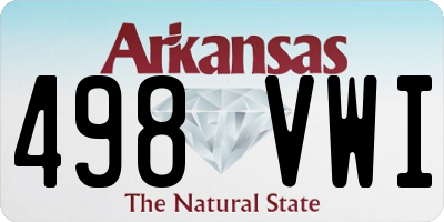 AR license plate 498VWI
