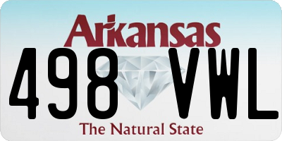 AR license plate 498VWL