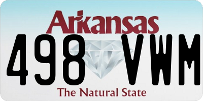 AR license plate 498VWM