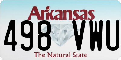 AR license plate 498VWU
