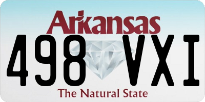 AR license plate 498VXI