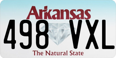 AR license plate 498VXL