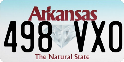 AR license plate 498VXO
