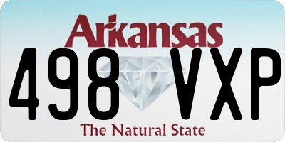 AR license plate 498VXP