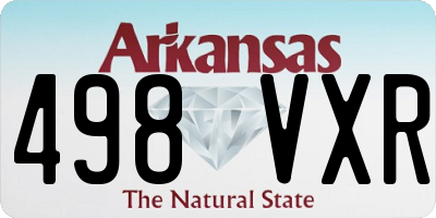 AR license plate 498VXR