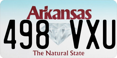AR license plate 498VXU