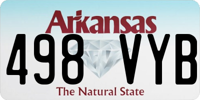 AR license plate 498VYB