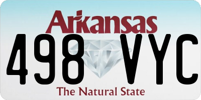 AR license plate 498VYC