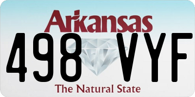 AR license plate 498VYF