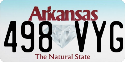 AR license plate 498VYG