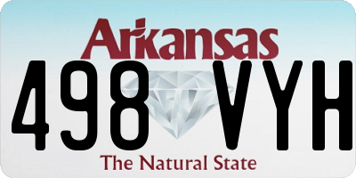 AR license plate 498VYH