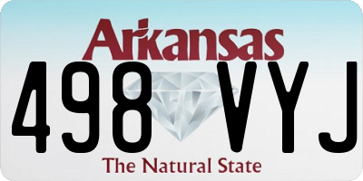 AR license plate 498VYJ
