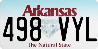 AR license plate 498VYL