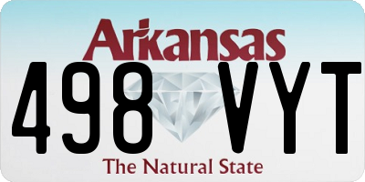 AR license plate 498VYT