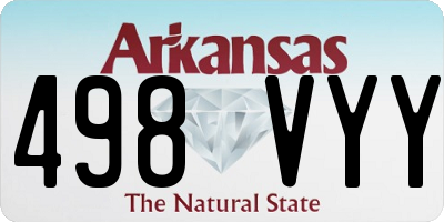 AR license plate 498VYY
