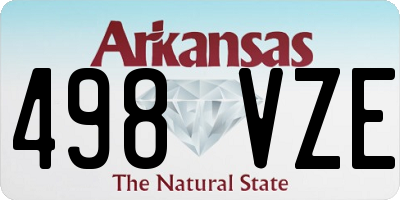 AR license plate 498VZE