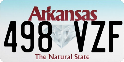 AR license plate 498VZF