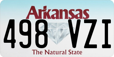AR license plate 498VZI