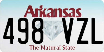 AR license plate 498VZL