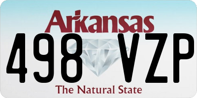 AR license plate 498VZP