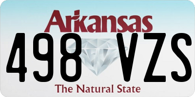 AR license plate 498VZS
