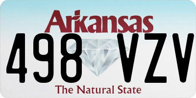 AR license plate 498VZV