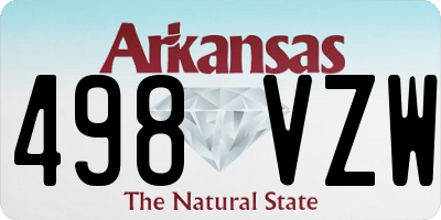AR license plate 498VZW
