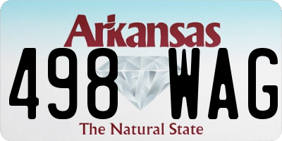 AR license plate 498WAG