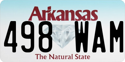 AR license plate 498WAM