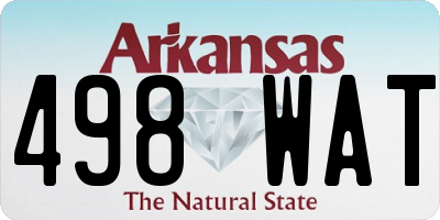 AR license plate 498WAT