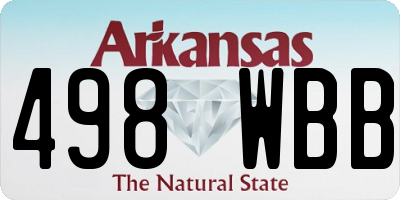 AR license plate 498WBB