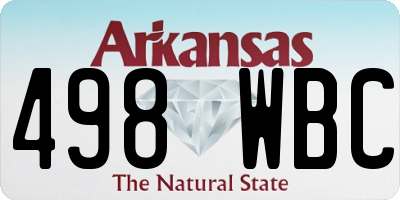 AR license plate 498WBC