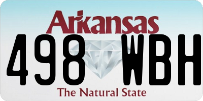 AR license plate 498WBH