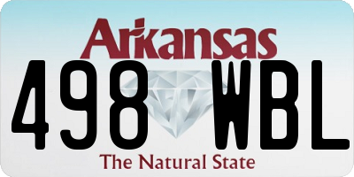 AR license plate 498WBL