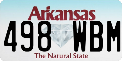 AR license plate 498WBM