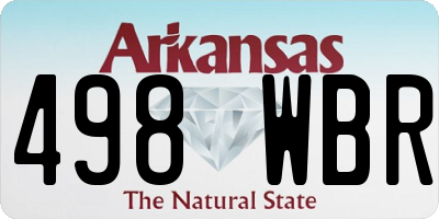 AR license plate 498WBR
