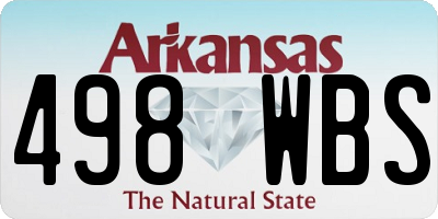 AR license plate 498WBS