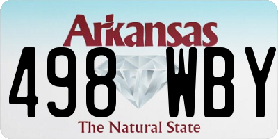 AR license plate 498WBY