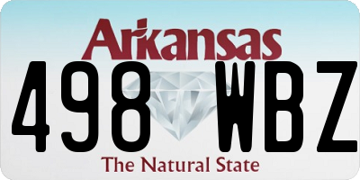 AR license plate 498WBZ