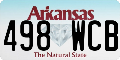 AR license plate 498WCB