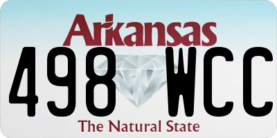 AR license plate 498WCC