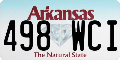 AR license plate 498WCI
