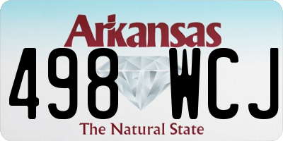 AR license plate 498WCJ