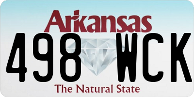 AR license plate 498WCK