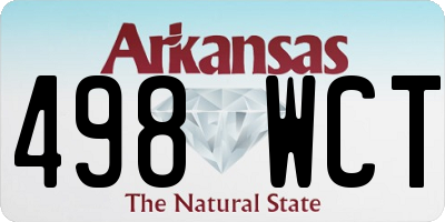 AR license plate 498WCT
