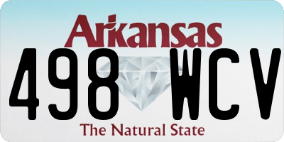 AR license plate 498WCV