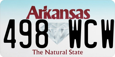 AR license plate 498WCW