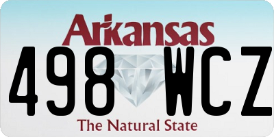 AR license plate 498WCZ